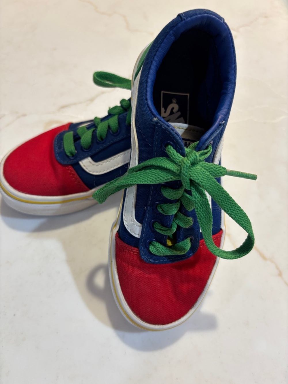 Vans Kids Old Skool “ Yacht Club” Colorblock Sneakers Youth Size 12 EUC